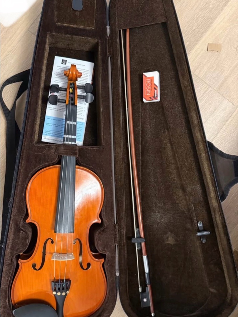 4/4 Full Size Stenator Violin with Bow and Case
